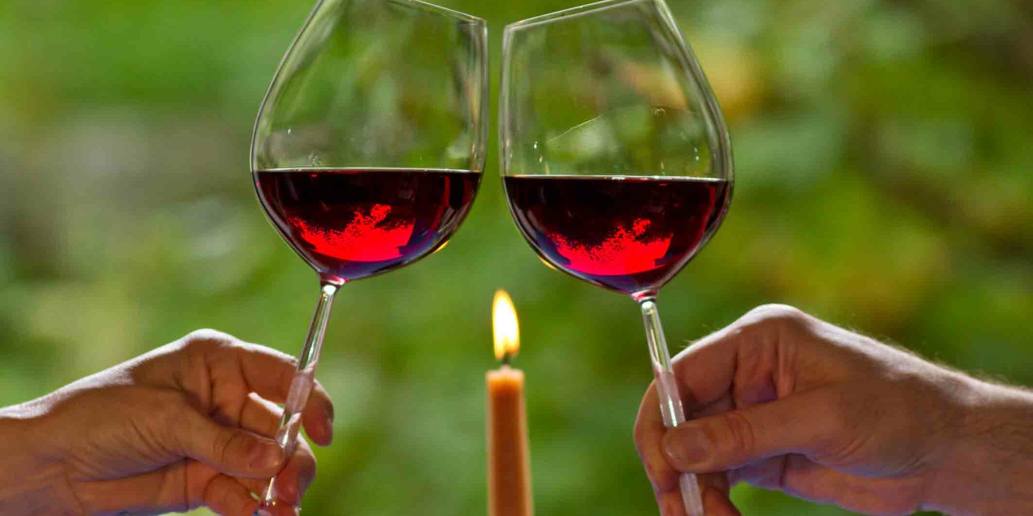 Wein-Glas-Kerze-Prost-v-H.M.Kochanek-m